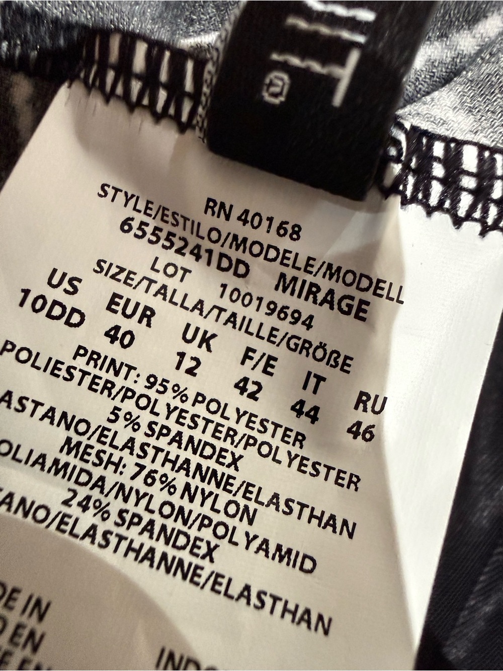 Miraclesuit Women's Linked In Mirage Underwire Mesh Tankini Top 2 Pc Set 10 DD - Picture 8 of 10